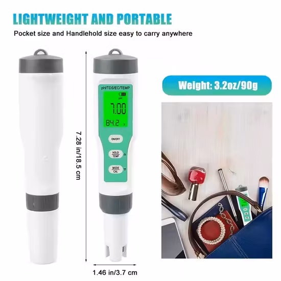 Treatment Plant pH Meter Tester pH O2 Ec