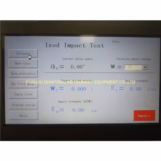 Probador de impacto Izod con protector de seguridad